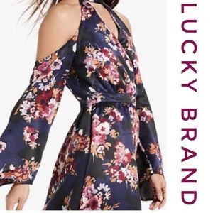 Cold Shoulder Floral Dress